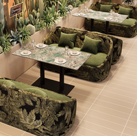 Ensemble de canapés confortables en tissu et coussin éponge de style rétro KSL pour meubles d'auberge de jeunesse au prix d'usine