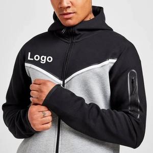 Conjuntos de chándal para hombre con cremallera completa al por mayor, conjuntos de chándal para hombre, chándal deportivo con logotipo personalizado para hombre - Product Image 3