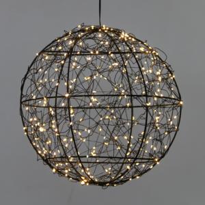 Luces Decorativas de Alambre de Cobre Blanco Cálido con Bolas Metálicas de 30cm de Diámetro para Navidad, Jardín/Patio/Hogar - Product Image 1