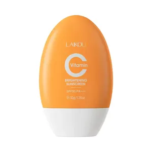 Laikou Kem chống nắng 50ml Kem chống nắng làm trắng da làm mới Vitamin C SPF 50