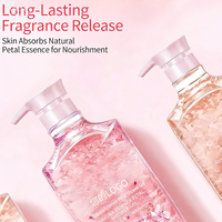 Gel douche aux pétales de cerisier et de rose 500g |   Gel douche hydratant instantané, rafraîchissant et au parfum longue durée