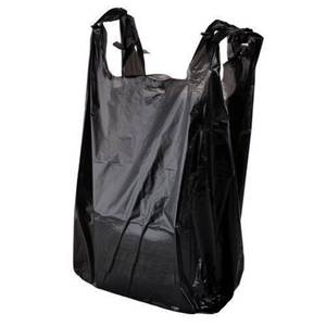 Sac de shopping en T-shirt en PE biodégradable imperméable avec poignée de type gilet, personnalisable avec logo, en promotion pour supermarchés - Product Image 6