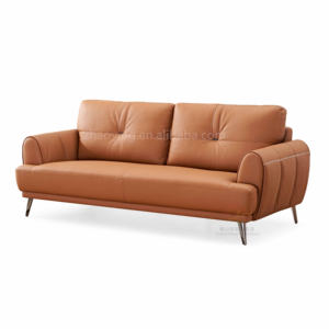 सामान्य आकार के उच्च गुणवत्ता वाले होटल कमरे के सोफे के साथ नरम आधा चमड़े के कवर की बिक्री के लिए - Product Image 3