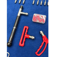 Ensemble d'outils de qualité professionnelle en acier haute dureté, 50 pièces, avec crochet de forme spéciale à dégagement rapide pour la réparation des bosses de voiture - Ensemble d'outils robustes