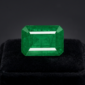 Gemas de Diamante Tishya, Esmeralda Natural Verde de 10.25 Quilates, Corte Asscher Baguette de 10mm, Origen India, para Joyería - Product Image 2
