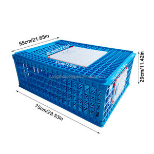 Haute qualité LMC-02 trois portes poulet bébé poussins coqs poule caisse de transport de volaille pour ferme avicole - Product Image 1