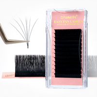 DAMMAN Easy Fans Extensions de cils 0.05 0.07 C D Curl Mix 8-18mm Auto Fanning Volume Cils Faux cils professionnels