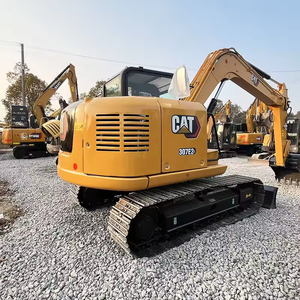 Excavatrice d'occasion Caterpillar Cat 307E2 de 7 tonnes pour usage agricole, en excellent état, avec pince hydraulique - Product Image 6