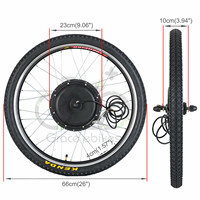 Kit de motorisation de vélo électrique 48v, 1000w, moteur dans la roue arrière sans balais, haute qualité