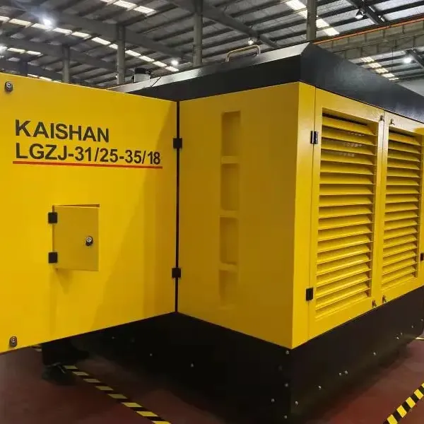 kaishan Air Compressor 25 bar Low Price 400 hp Oil Injected Diesel Screw Air Compressor for Sale