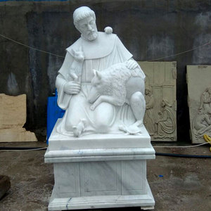 Marbre naturel sculpture statues catholiques des saints à vendre - Product Image 2