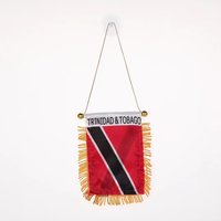 Vente en gros de nouveaux mini-drapeaux de la Trinité-et-Tobago, mini-drapeaux à suspendre à la fenêtre, mini-drapeaux pour voiture, petit drapeau pour la décoration du rétroviseur