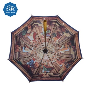 Windproof 23 Inch Automatic Opening Straight <b>Umbrella</b> Royal Walk Windproof Large <b>Umbrella</b> for Rain Sun - Product Image 6
