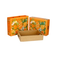 Carton d'emballage en carton ondulé avec impression personnalisée orange avocat cerise raisin banane mangue kiwi fruit du dragon fruits frais