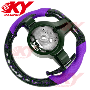 Volante Deportivo de Fibra de Carbono Forjado con LED RPM y Levas de Cambio Personalizadas para BMW F30 F83 F34 F80 F31 F82 M3 M4 340i - Product Image 3