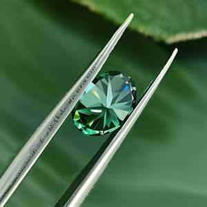 Taglio ovale Moissanite 5*7mm-8*10mm colore verde VVS autorizzato pietra sintetica taglio ovale sciolto colore verde Moissanite per gioielli - Product Image 2