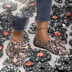 Zapatos Planos de Mujer con Lazo y Punta Cuadrada, Tallas Grandes, Zapatos de Maternidad, Nueva Colección Otoño 2025 - Product Image 2