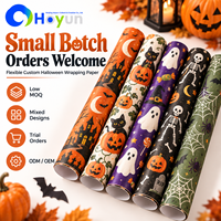 Papier cadeau le plus populaire pour Halloween et Pâques, en gros, avec couleur et logo personnalisés, écologique
