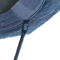 Nouveau Chapeau Bob 2026 en Jean Bleu de Haute Qualité avec Logo Brodé, Protection Anti-UV et Mentonnière Réglable