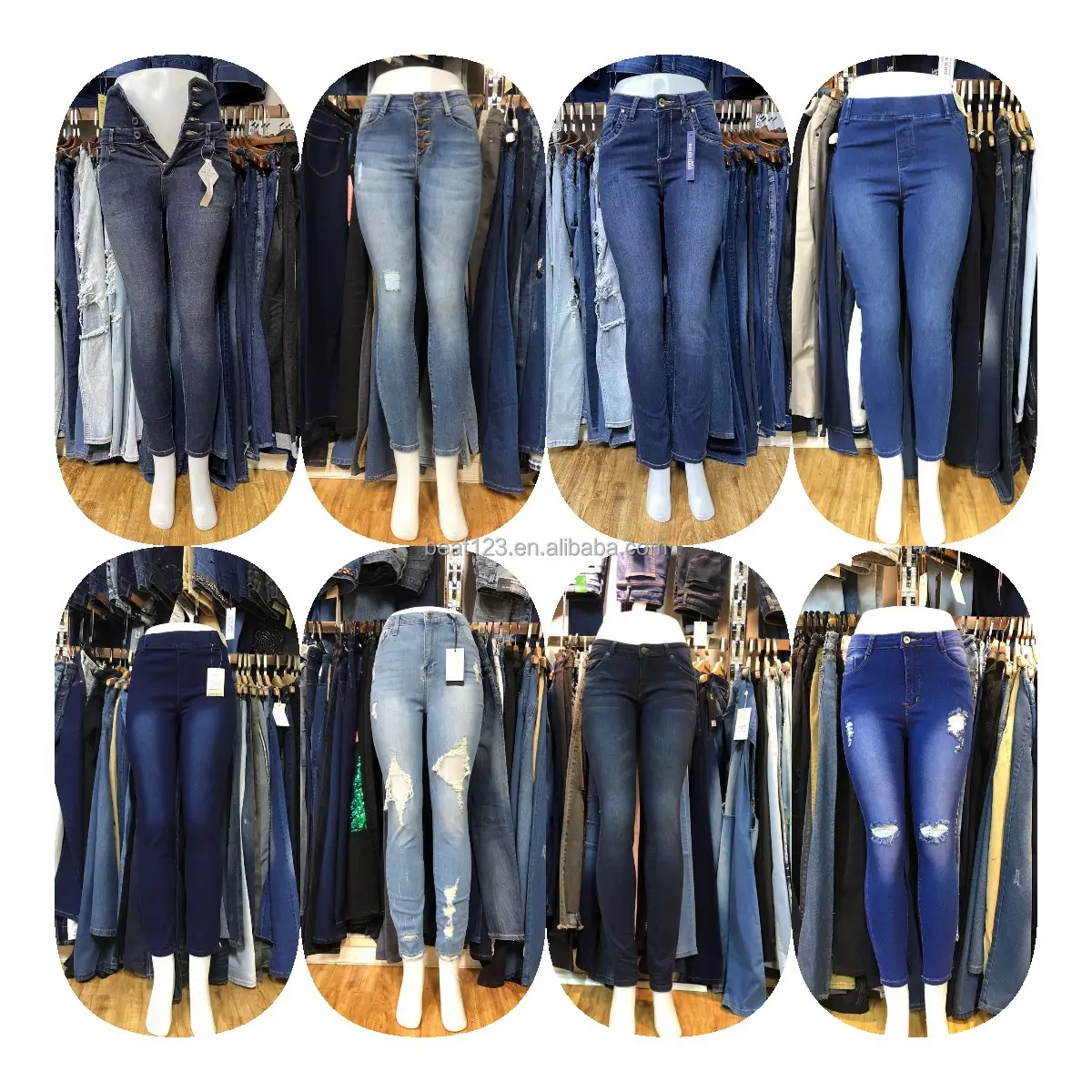 Комфортабельные Стрейчевые джинсы с высокой талией, новинка, 2024, высокое качество, с вышивкой для женщин, средней и зимы, вязаные 100% хлопковые 200