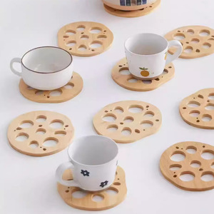 Lotus Root Slice Heat Insulating <b>Mats</b> Round Table <b>Mats</b> For Bowl Cup <b>Plate</b> Placemats With 4 Or 6 Base Options - Product Image 3