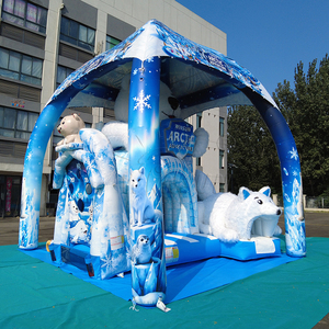 WINSUN 2026 Nuevo Diseño 5 en 1, Castillo Inflable con Temática de Oso Polar, Combinación de Juegos Inflables para Niños, Aventura al Aire Libre - Product Image 2
