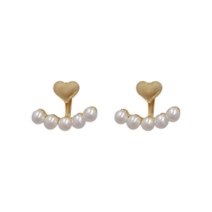 Pendientes de Plata con Perlas de Imitación, Estilo Dulce, Elegantes y Versátiles, de Alta Gama para Mujer - Product Image 1