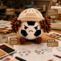 Peluche personnalisée créative en forme de ballon de sport, personnage de football ou de basketball, poupée en peluche, vente en gros, usine OEM, cadeau promotionnel