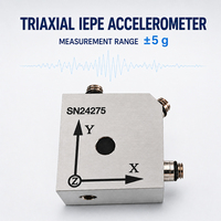 Accéléromètre triaxial IEPE piézoélectrique, capteur de vibrations industriel pour la surveillance des machines et les tests d'équipement