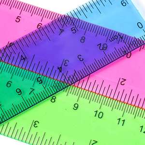 Personalized Wholesale <b>Cheap</b> Bulk Plastic Candy Color ABS Promotional Custom Logo Imprint Student Welcome <b>Gifts</b> Events Ruler - Product Image 3