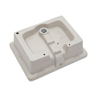 Lavabo rectangulaire sous plan en céramique anti-taches à vidange facile pour projets commerciaux et résidentiels sur mesure
