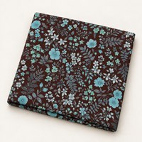 Tissu en popeline de coton floral LNS Chelsea Calico, 100% coton, imprimé numérique, 75 GSM, léger et respirant pour vêtements