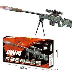 Arma de brinquedo para tiro ao ar livre, bala de gel elétrica para aquarela, AWM Blaster, pistola de grafite completa para respingos