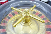 Grande roulette à roulette créative avec lanceur de 12 tasses, en verre, pour jouer au casino