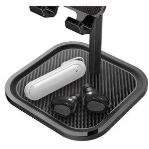 Black Smartphone And <b>Tablet</b> Desk <b>Stand</b> With Adjustable Angle For Office Use - Product Image 5
