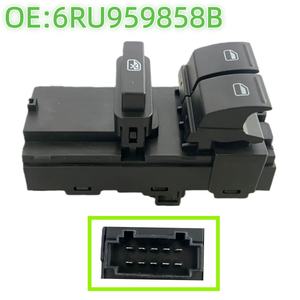 JIANGRUIYA Nuevo Botón Regulador de Control de Elevalunas Eléctrico para Coche 6RU959858B VW POLO VENTO 2010-<span class=keywords><strong>2022</strong></span> Un Año - Product Image 1