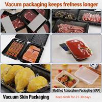 Machine de scellage semi-automatique pour barquettes alimentaires, film sous vide (VSP) pour viande, poisson et plats préparés
