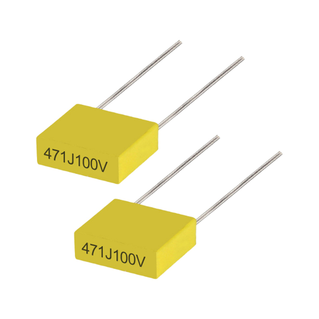 Correction Capacitor 471J/100V 0.47NF 470PF P5mm 100V471J Square Box Film Capacitor