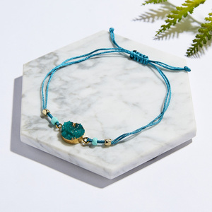 Bán Hot Charm Cô Gái Quà Tặng Nhiều Màu Vòng Nhựa Chuỗi Weave Rope <span class=keywords><strong>Bracelet</strong></span> Trang Sức Cho Phụ Nữ - Product Image 6