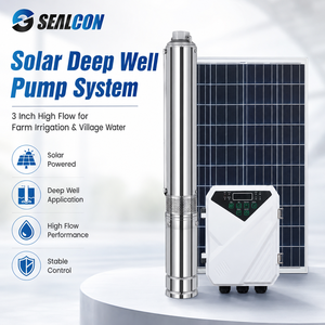 ระบบปั๊มน้ำบาดาลพลังงานแสงอาทิตย์ SEALCON 3XPC3.5-80-48-600 DC 48V ใช้งานได้ยาวนาน ขนาด 3 นิ้ว ปั๊มน้ำแบบจุ่มใต้น้ำไหลแรง สำหรับฟาร์มขนาดใหญ่ - Product Image 1