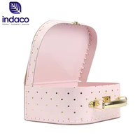 Valise en carton écologique de luxe personnalisée pour bébé, cadeau pour bébé avec poignée en métal