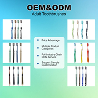 Brosse à dents spirale à poils souples de haute qualité pour adultes, filaments emballés individuellement, vente directe d'usine