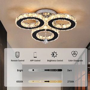 Nhà Máy Bán Hàng Trực Tiếp LED Trần Ánh Sáng Phòng Khách Thông Tư Phòng Ngủ Tối Giản Nghiên Cứu Hiện Đại Phòng Ăn Chiếu Sáng Đèn Pha Lê - Product Image 3