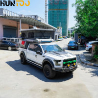 Huntoo Popup Short Bed Campers Slide in Pop up Top Flatbed Truck Topper Outdoor Bed Camping Tent for Sale