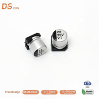Condensateur électrolytique en aluminium SMD multi-usages 35V 22uF 5*5.4mm V-Chip faible ESR 2000H ultra-mince pour cartes électroniques