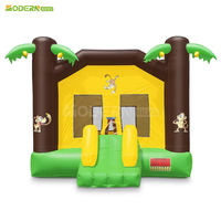 Château gonflable sur le thème de la jungle, facile à installer, pour enfants, amusement