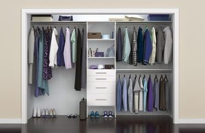 ClosetMaid 1937140 SuiteSymphony Modern 25-Inch Closet Organizer with <strong>Shelves</strong> and 4-Drawers, Pure White - Product Image 2