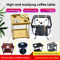 GemJoy Nieuwe Kaartspel-thee-kopjeshouder Mahjong Koffie Eettafels Thee-rek Voetmassage Asbak Mahjong Kamer Bijzettafel