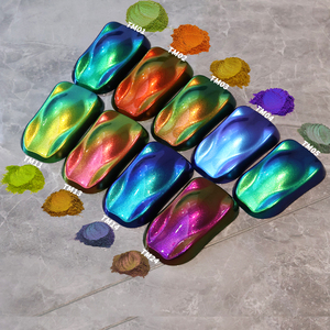 <span class=keywords><strong>Effet</strong></span> spécial multichrome Nail Pearl Caméléon Pigment Revêtement Peinture Métal Miroir Oxyde de Fer Synthétique pour Pigments de Cuir - Product Image 4