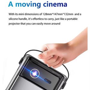 2024New Home Theatre Portable DLP Android Projector 15000mAh 450ANSI 3D 4K Smart <b>Mini</b> With ATV System S8 S8 Projector 4k Android - Product Image 2